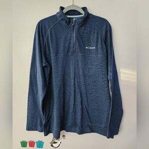 Columbia 1/4 Zip Pullover Blue Size Large